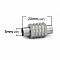 Fermoir aimant&eacute; Inoxydable 05 mm Argent N&deg;01