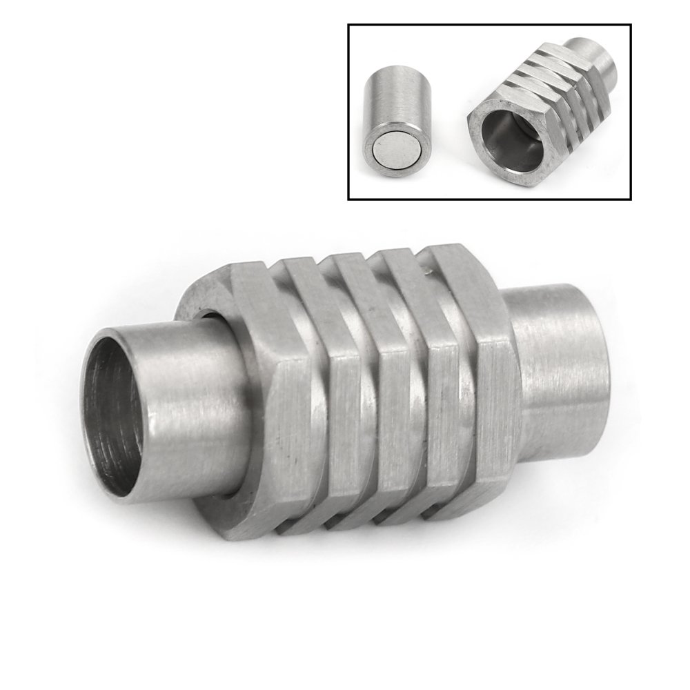 Fermoir aimant&eacute; Inoxydable 06 mm Argent N&deg;01