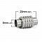 Fermoir aimant&eacute; Inoxydable 06 mm Argent N&deg;01