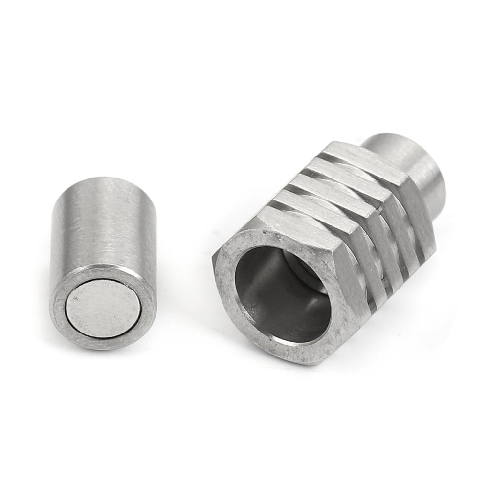 Fermoir aimant&eacute; Inoxydable 06 mm Argent N&deg;01