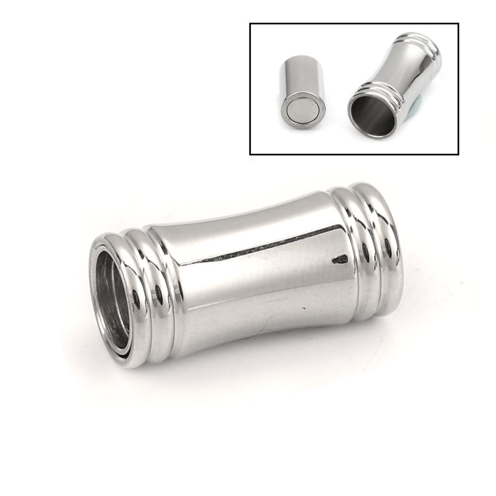 Fermoir aimant&eacute; Inoxydable 06 mm Argent N&deg;03