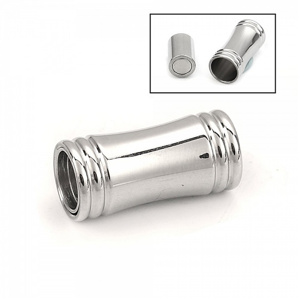 Fermoir aimant&eacute; Inoxydable 06 mm Argent N&deg;03