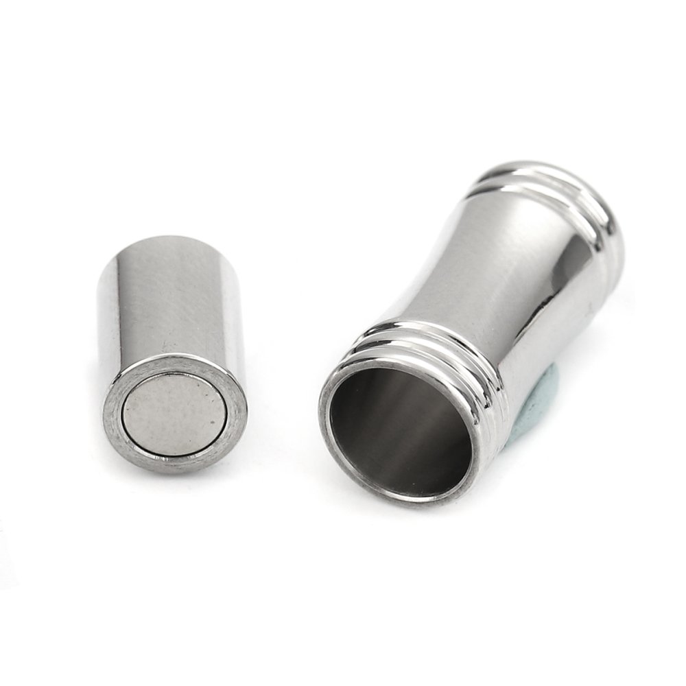 Fermoir aimant&eacute; Inoxydable 06 mm Argent N&deg;03
