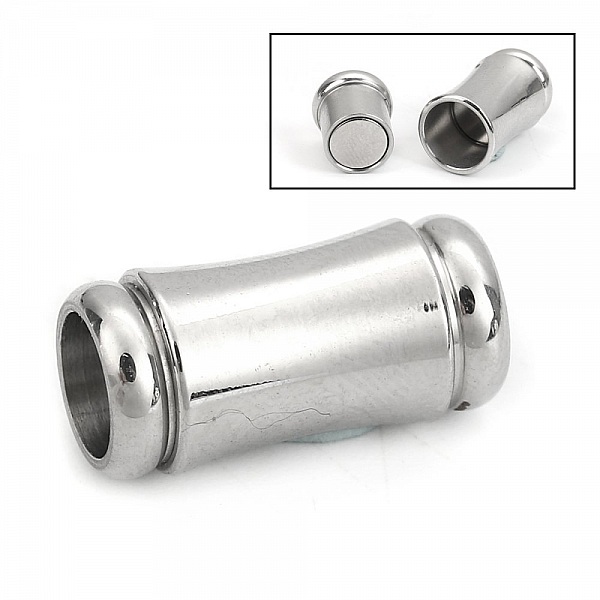 Fermoir aimant&eacute; Inoxydable 06 mm Argent N&deg;04