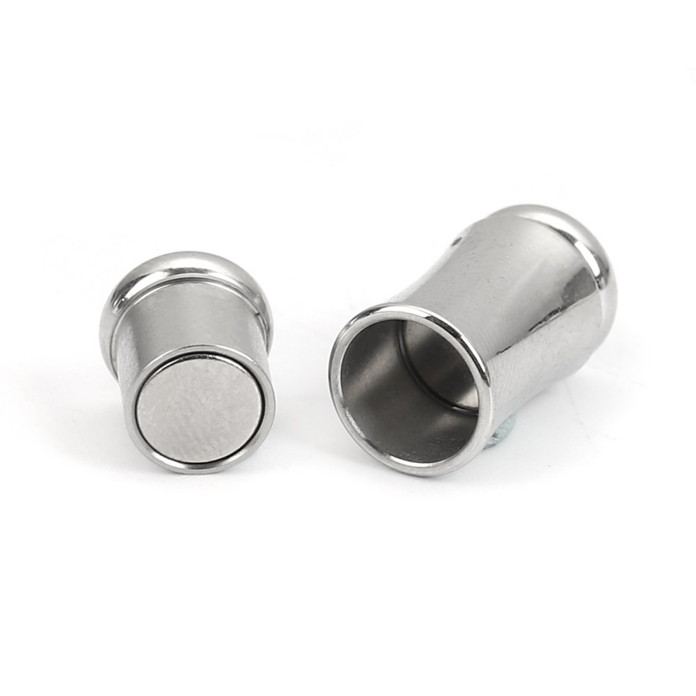Fermoir aimant&eacute; Inoxydable 06 mm Argent N&deg;04