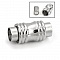 Fermoir aimant&eacute; Inoxydable 06 mm Argent N&deg;05