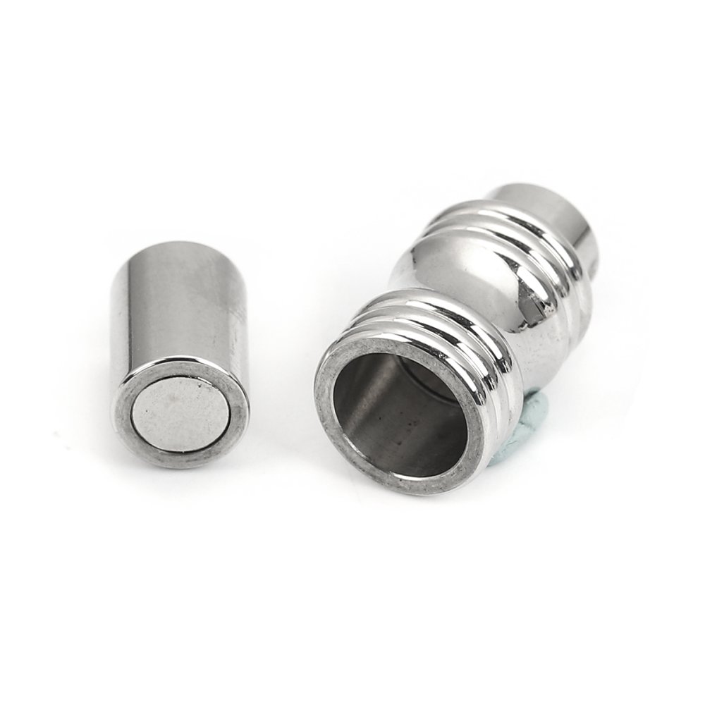 Fermoir aimant&eacute; Inoxydable 06 mm Argent N&deg;05