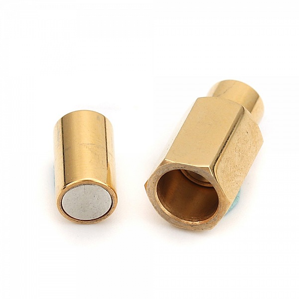 Fermoir aimant&eacute; Inoxydable 05 mm Dor&eacute; N&deg;01