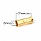 Fermoir aimant&eacute; Inoxydable 06 mm Dor&eacute; N&deg;06