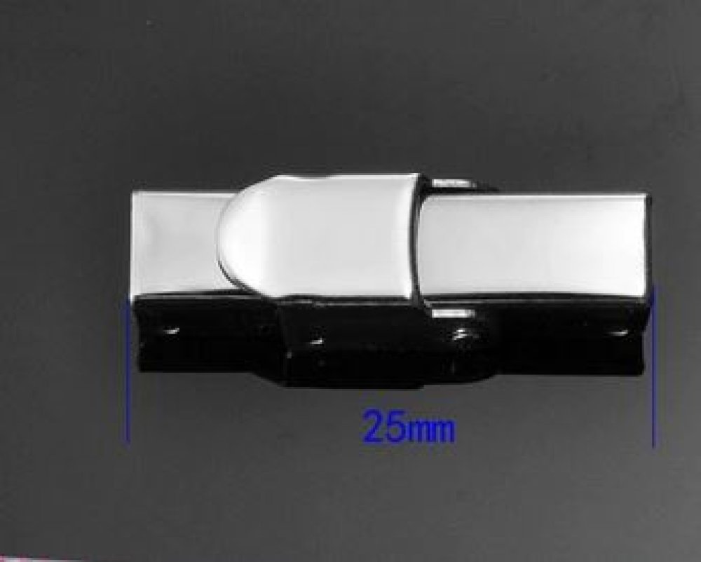 Fermoir clip griffe pour cuir 05 mm de large