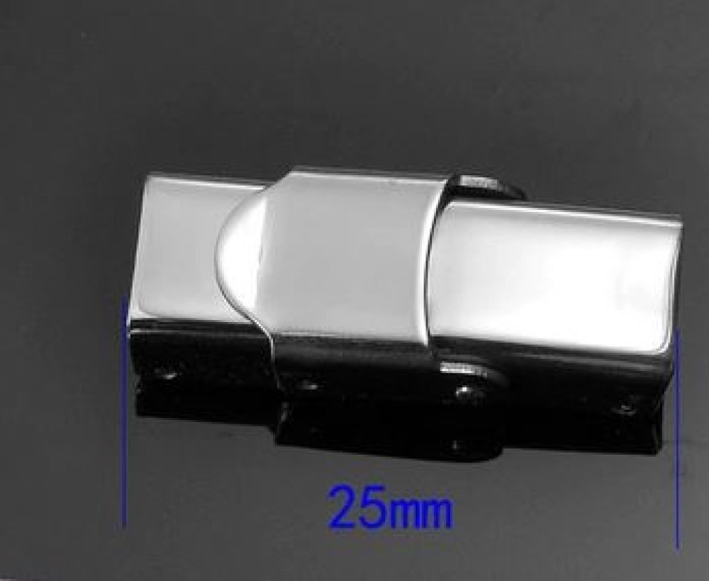 Fermoir clip griffe pour cuir 08 mm de large