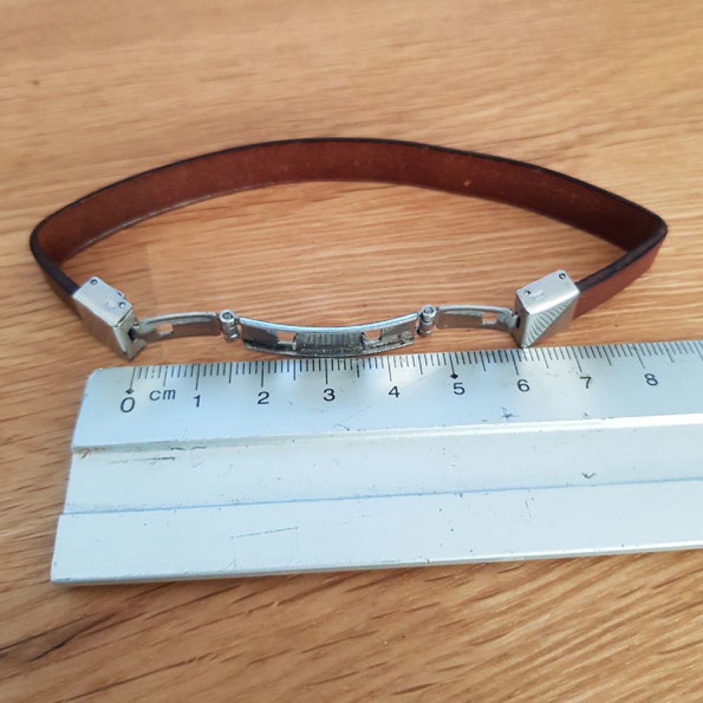 Fermoir clip griffe pour cuir 10 mm de large N&deg;02