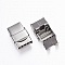 Fermoir clip griffe pour cuir 14 mm de large