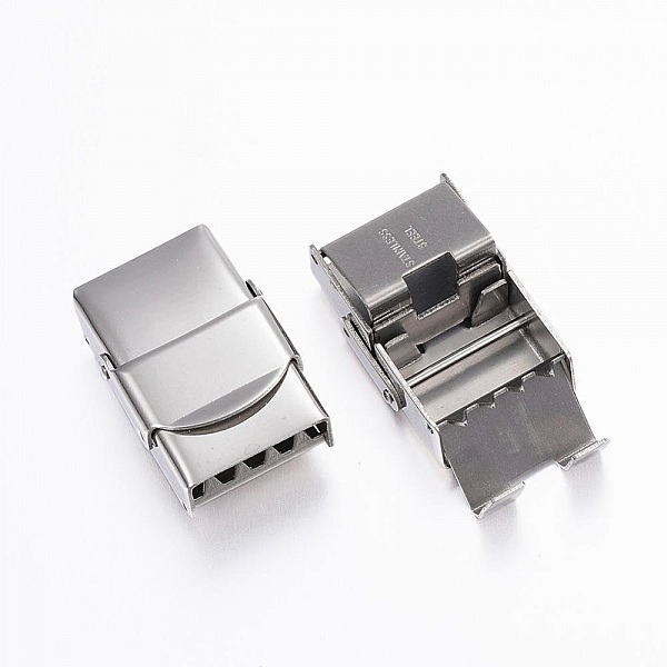 Fermoir clip griffe pour cuir 14 mm de large