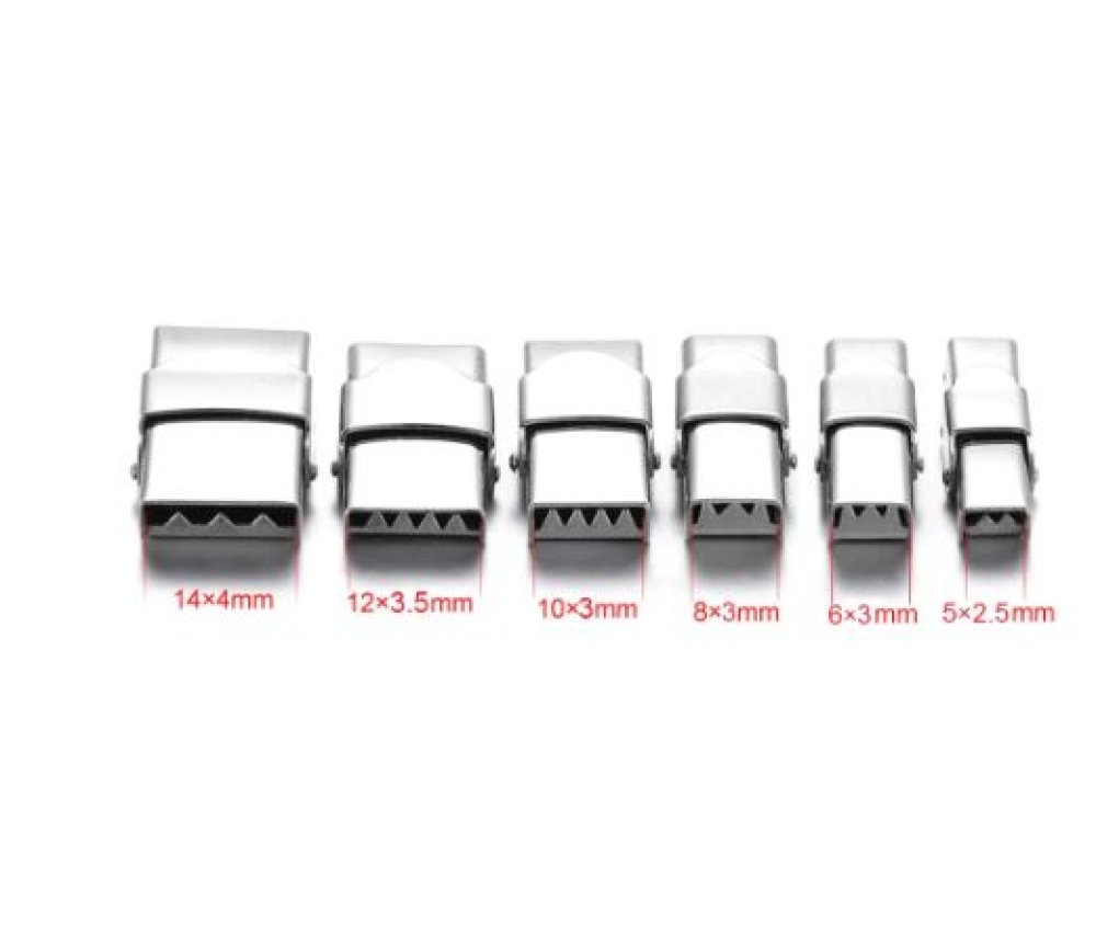 Fermoir clip griffe pour cuir 12 mm de large