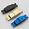 Fermoir clip griffe pour cuir 10 mm de large Bleu