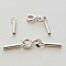 Fermoir complet 38 x 2,2 mm Argent x 2