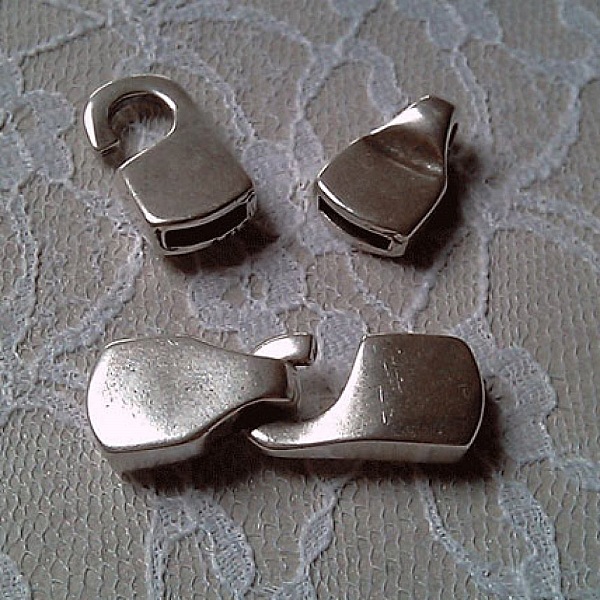 Fermoir crochet zamak pour cuir 10 mm