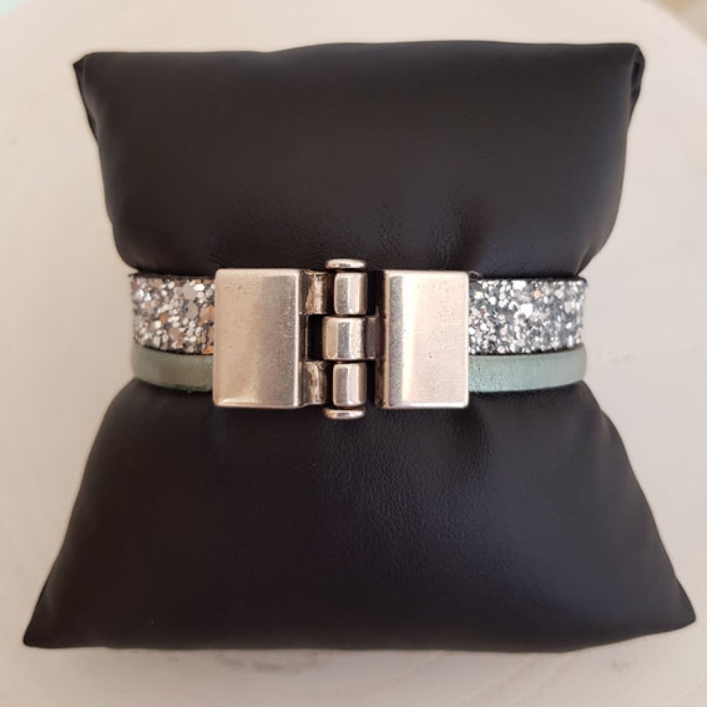 Fermoir crochet zamak pour cuir 13 mm