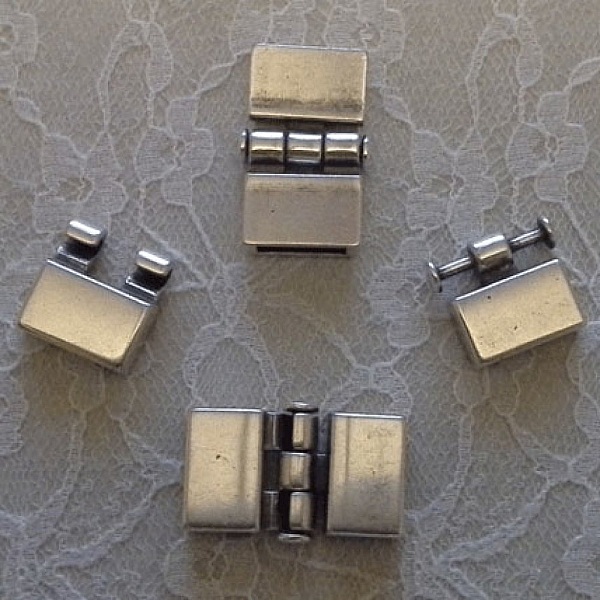 Fermoir crochet zamak pour cuir 13 mm