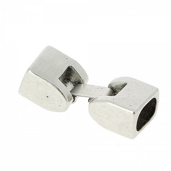 Fermoir crochet zamak pour cuir 10 mm R&eacute;galiz