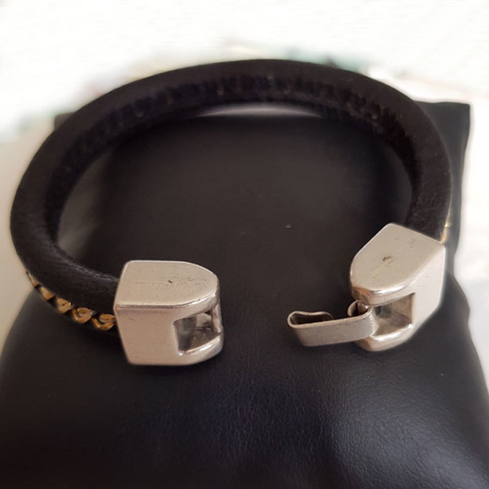 Fermoir crochet zamak pour cuir 10 mm R&eacute;galiz