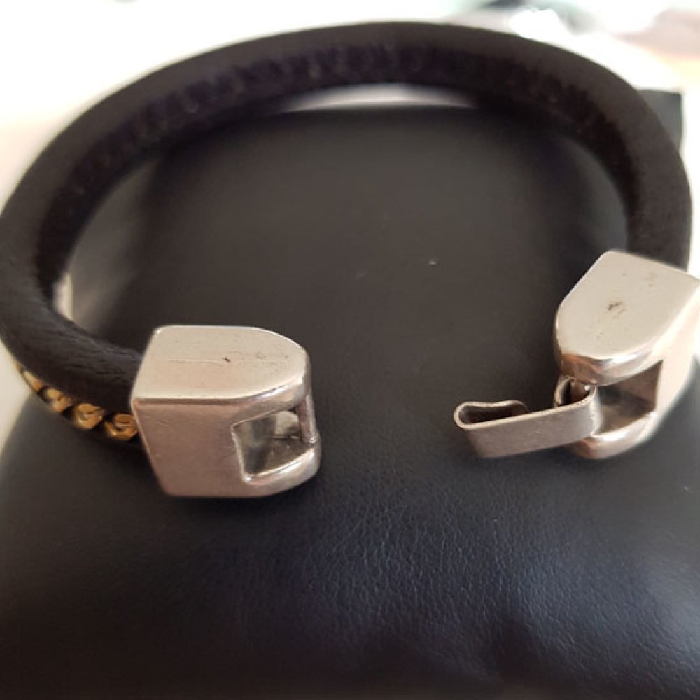 Fermoir crochet zamak pour cuir 10 mm R&eacute;galiz