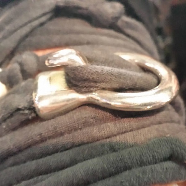 Fermoir crochet zamak pour cuir Rond 05 mm