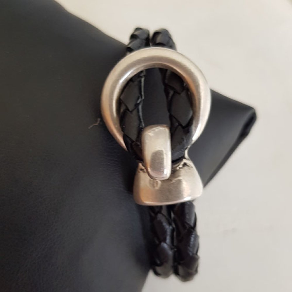 Fermoir crochet zamak pour cuir Rond 05 mm