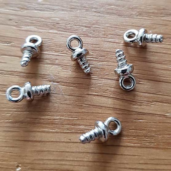 Fermoir pour cordon Pvc Creux 1.8 mm &agrave; vis b&eacute;li&egrave;re
