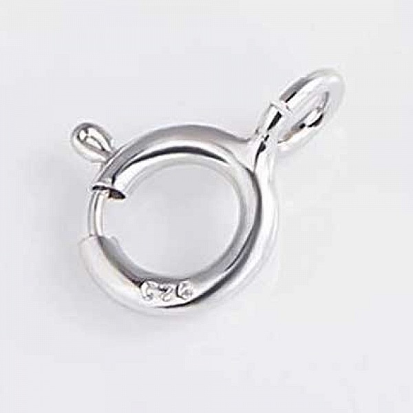 Fermoir rond &agrave; ressort Argent 925 N&deg;02