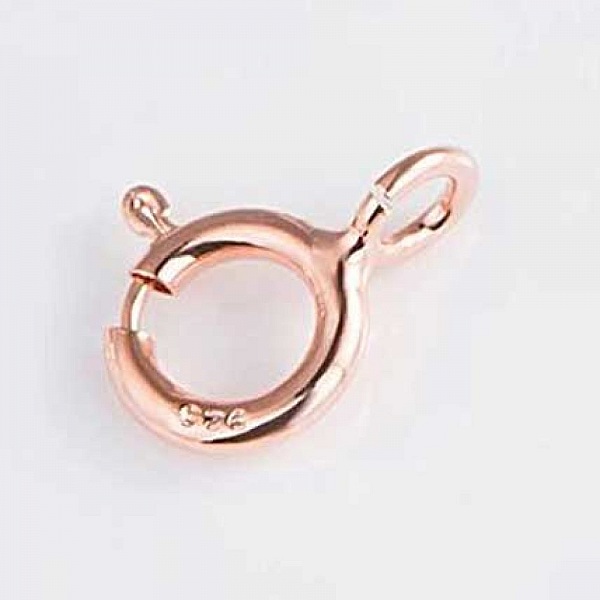 Fermoir rond &agrave; ressort Argent 925 N&deg;04