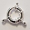 Fermoir rond &agrave; ressort Argent 925 N&deg;04-02