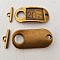 Fermoirs Toggle Motif Room Hotel Bronze N&deg;15
