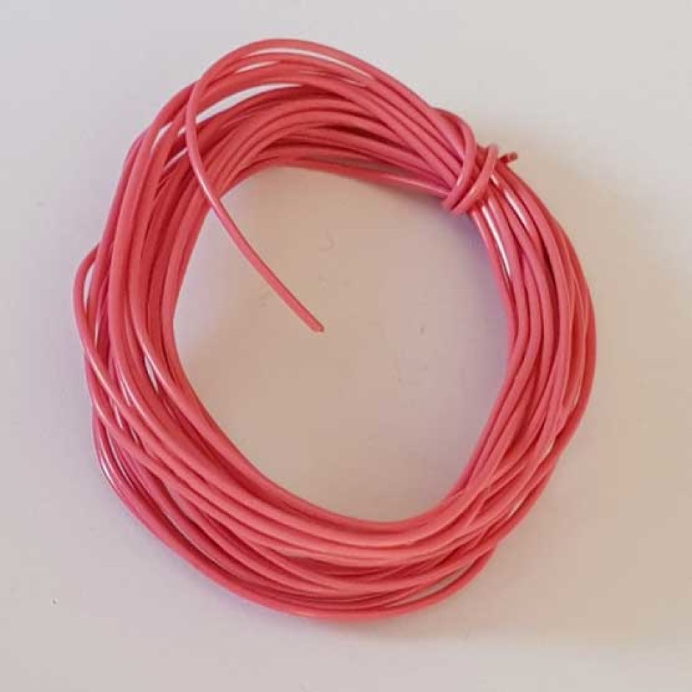 Fil M&eacute;tal Plastifi&eacute; 0.8 mm Mauve 02 x 1 m&egrave;tre