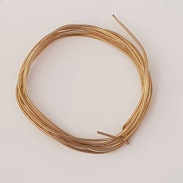 Fil M&eacute;tal Plastifi&eacute; 0.8 mm Etain x 1 m&egrave;tre