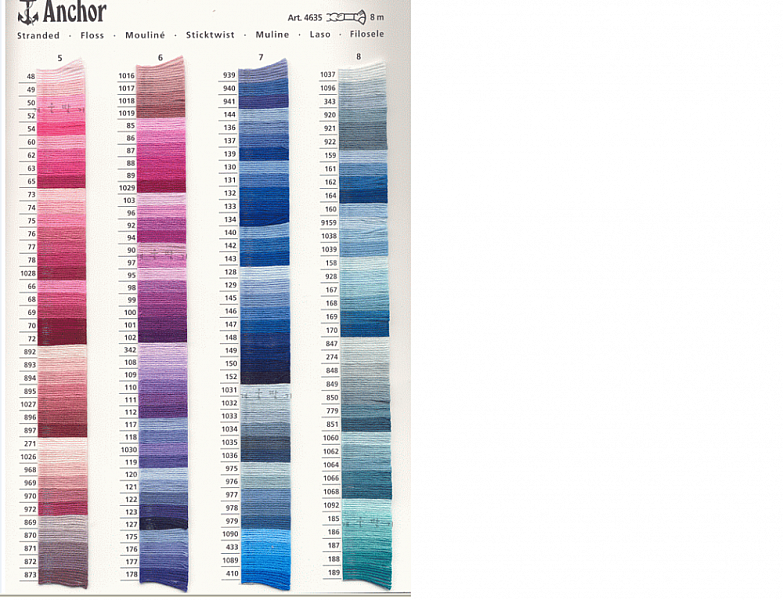 Fils &agrave; broder Anchor moulin&eacute; coloris 1062