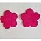 Fleur Big Pop r&eacute;sine 58mm 2 trous Fushia