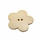 Fleur Big Pop r&eacute;sine 38mm 2 trous Beige