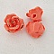 Fleur Fa&iuml;ence 15 mm N&deg;01-05 Saumon fonc&eacute;