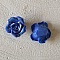 Fleur Fa&iuml;ence 20 mm N&deg;02-01 Bleu