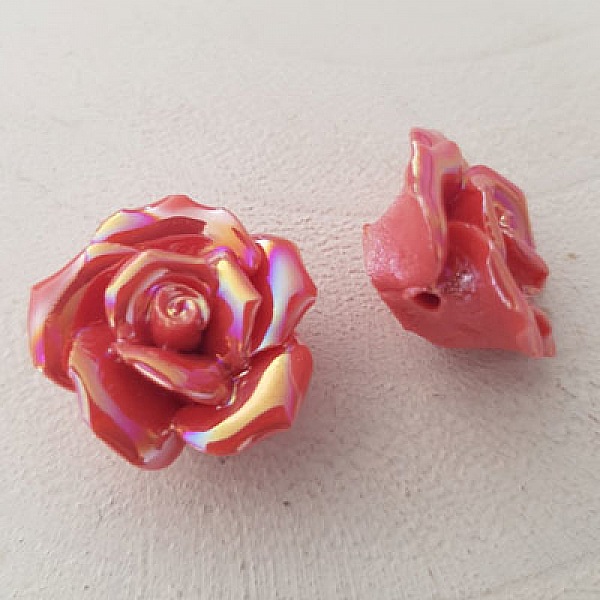 Fleur Fa&iuml;ence 20 mm N&deg;02-05 Rose
