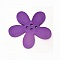 Fleur Orchid&eacute;e r&eacute;sine 4 trous 40 x 3 mm Mauve