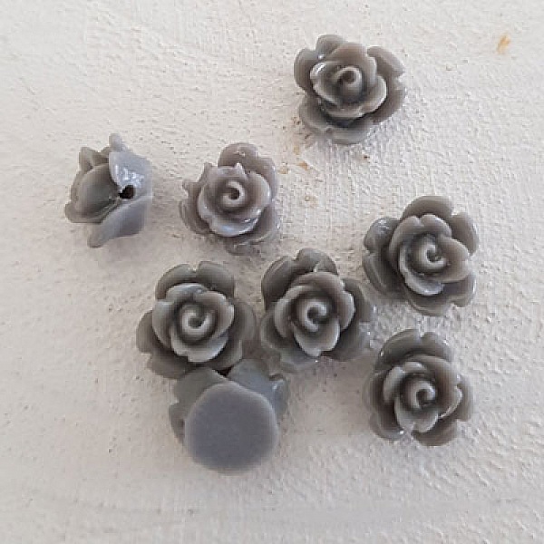 Fleur Synth&eacute;tique 09 mm N&deg;01-05 Gris clair