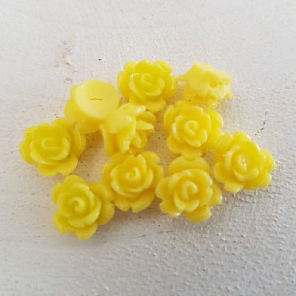 Fleur Synth&eacute;tique 09 mm N&deg;01-07 Jaune clair