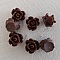 Fleur Synth&eacute;tique 09 mm N&deg;01-16 Marron fonc&eacute;