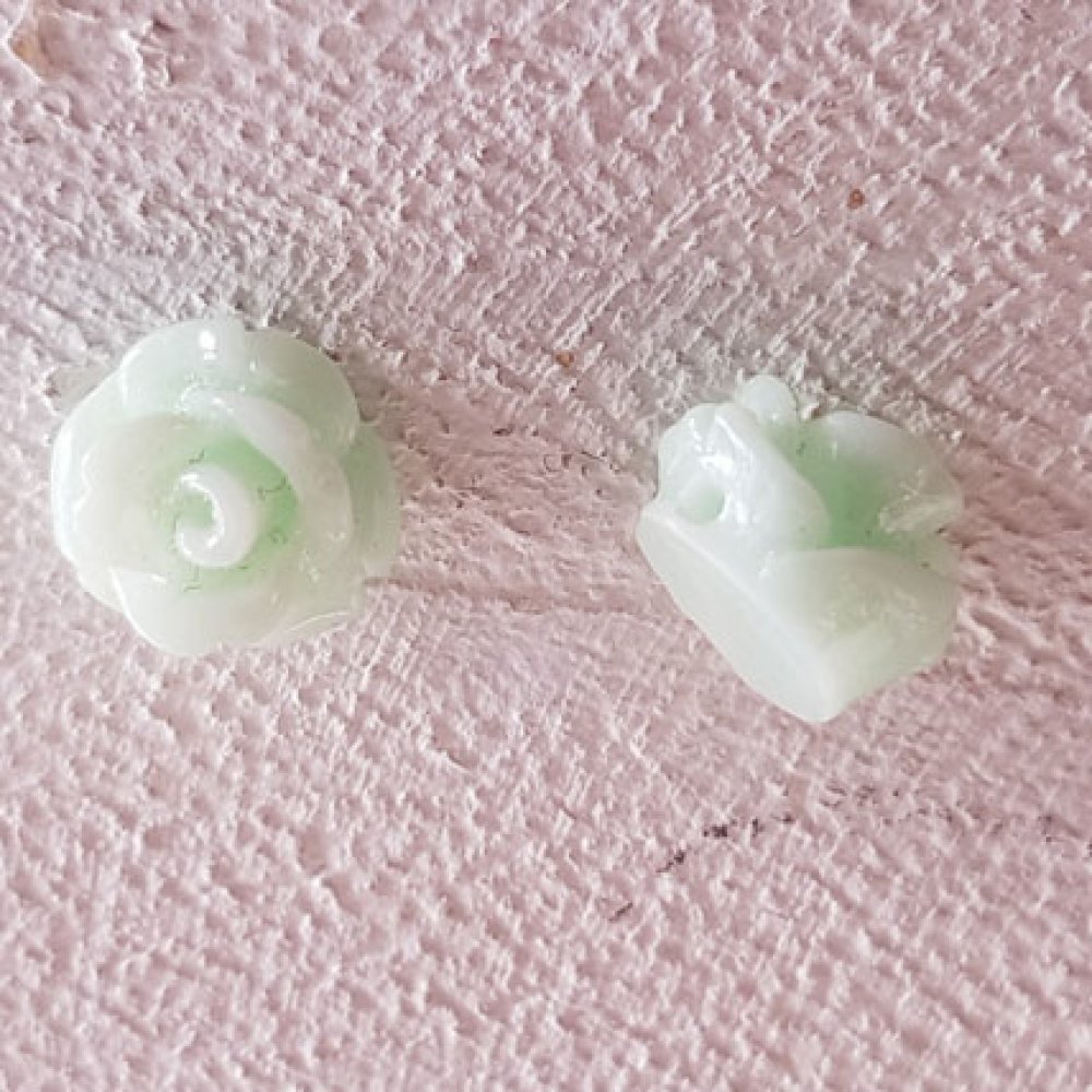 Fleur Synth&eacute;tique 07 mm N&deg;01-27 lot 5 pi&egrave;ces Turquoise