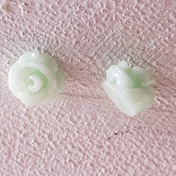 Fleur Synth&eacute;tique 07 mm N&deg;01-27 lot 5 pi&egrave;ces Turquoise