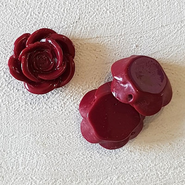 Fleur Synth&eacute;tique 17 mm N&deg;04-17 Bordeaux