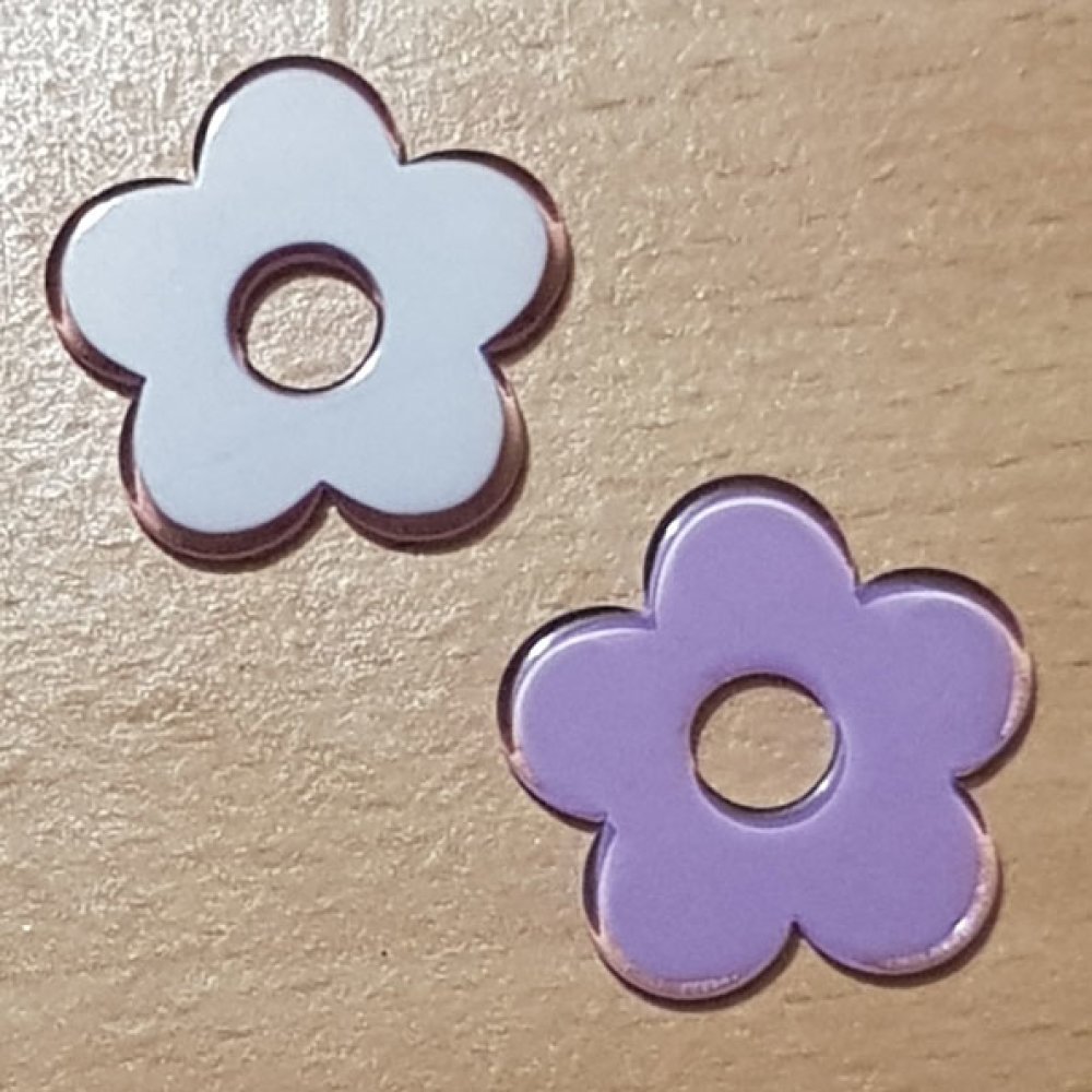 Fleur Synth&eacute;tique 27 mm Mauve